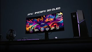 MSI MPG 341CQPX QD-OLED Monitor | The perfect balance between gaming and entertainment