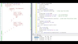 Parse JSON document using JSON functions provided by SQL Server