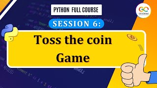 Python coin toss Game | Python game tutorial | Python full course