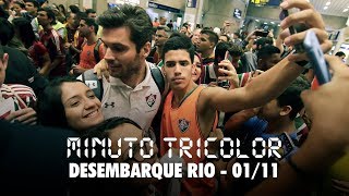 FluTV - Nos braços da torcida! confira como foi a festa no desembarque tricolor