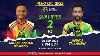 LIVE | Guyana Amazon Warriors vs Jamaica Tallawahs | CPL 2022