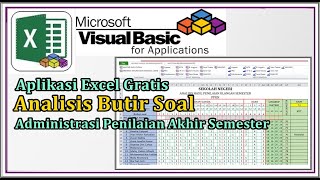 Analisis  Butir Soal Implementasi Kurikulum Merdeka - Aplikasi Excel Gratis