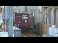 2020 12 04 jr貨物 89レ eh200 13 u0026 75レ ef64 1042 南千住駅 jr freight cargo trains at minami senju