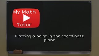 Plotting a point in the coordinate plane