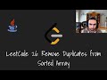 LeetCode 26: Remove Duplicates from Sorted Array (Java)