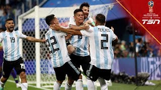 ARGENTINA ADVANCES! Rojo saves World Cup hopes with late goal