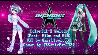 【UTAUカバー AND MMD】 COLORFUL X MELODY【NYAONIX AND MIKU】