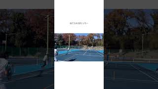 当てられるモッチー #tennis #テニス選手 #テニス大好き #テニス好きな人と繋がりたい