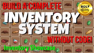 My Complete Inventory System (Without Code!) Showcase - Unity + Bolt Visual Scripting