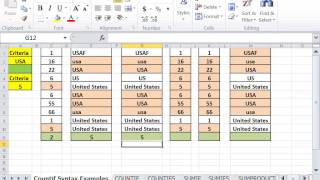 CSE 2111 Lecture Countif Syntax