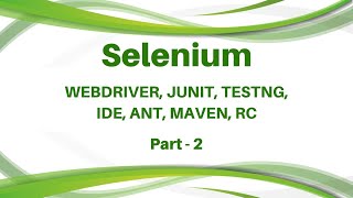 Selenium Tutorial - Selenium IDE Tutorial Junit Testng Selenium Webdriver RC Maven ANT - Part 2