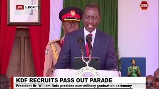 LISTEN TO PRESIDENT RUTO FULL SPEECH AT KDF PASSING OUT PARADE 2024!!