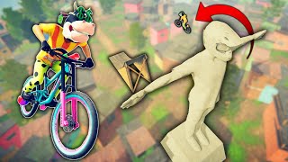JUMPING OVER A 100 FOOT TALL STATUE! (Descenders)