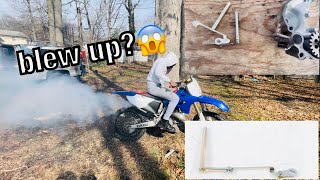 Yz125 push rod assembly + Cold start(almost blows up😳)