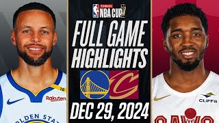 WARRIORS vs CAVALIERS FULL GAME HIGHLIGHTS DECEMBER 29, 2024 NBA FULL GAME HIGHLIGHTS TODAY 2K25