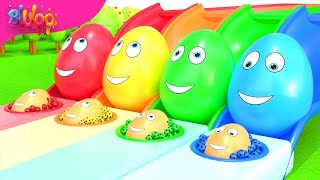 Surprise Eggs Kids Song | Colorful Eggs | BluLoo Nursery Rhymes & Kids Songs