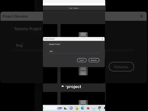 How to Change Your Project Name in Adobe Premiere Rush! Adobe Video Editing Tutorial amplifier guide
