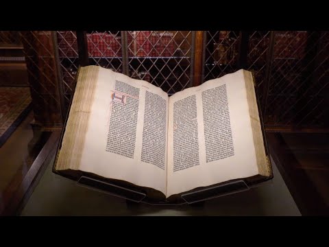 Who printed the Gutenberg Bible?