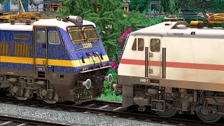 WAP4 to WAP7 LOCOMOTIVE CHANGE | BUMPY RAILROAD | Train Simulator | Railworks 3 | NTG GAMING