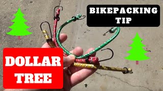 Bungee Tip for Backpacking Bikepacking (Dollar Tree Hack)