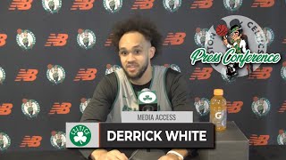 Derrick White Says Upcoming Stretch Will Show 'What We’re Made Of.' | Shootaround Interview