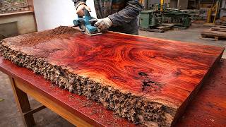 From Raw Wood to Masterpiece - The Allure of Epoxy Resin Casting Art // Incredible Transformation!