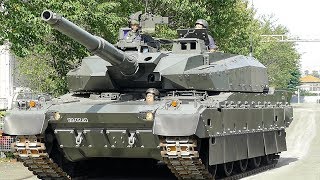 10式戦車（試作車）姿勢制御、軽量戦闘車輛システム・装輪車による超信地旋回　陸上装備研究所一般公開2019　車輌動作展示（ノーカット）