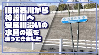 【ロードバイク】旧猪名川から神崎川へ　安威川沿いの水鳥の道を走ってきました