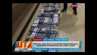 BT: Official ballots at election paraphernalia, maagang ipinamahagi sa ilang lugar