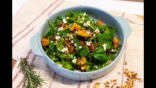 Roasted Pumpkin Smokey Bacon Salad