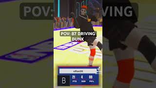 87 Driving Dunk is OP‼️‼️ #nba2k24