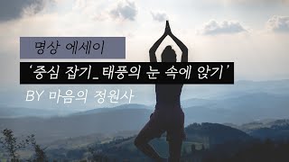 마음이 불안할때 듣는 명상, 마음이 흔들릴 때도 들어요. '중심잡기' 명상에세이 by 『마음의 정원사🌸』