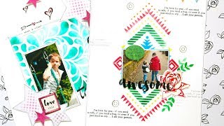 Altenew Stencils Intro - Aztec Motif