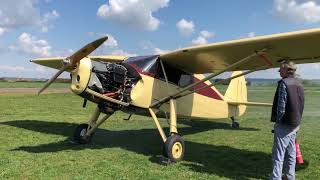 1939 Fairchild 24 Argus Ranger Engine Start