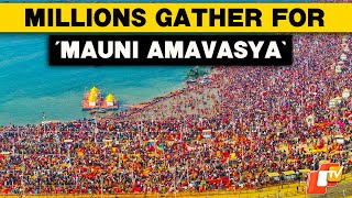 Maha Kumbh 2025: Massive Crowds Gather For Holy Dip In Triveni On Mauni Amavasya