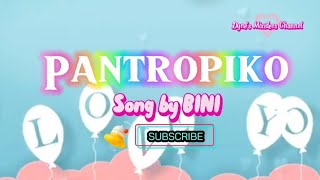 PANTROPIKO - Bini (lyrics) #musiclover #highlights #trendingonmusic #subscribetomychannel