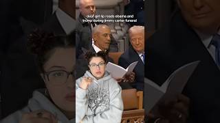 and the crowd is…confused?? #obama #trump #obamaandtrump #jimmycarter #lipreadinggirl #lipreading
