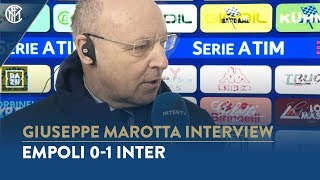 EMPOLI 0-1 INTER | GIUSEPPE MAROTTA INTERVIEW: "We hope we'll celebrate together soon"