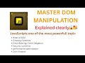 DOM Manipulation in JavaScript Event Delegation,DOM Shadow Explained  #javascript #interview#coding 