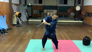 0061   360度で剣術の一人稽古をお見せする（木刀編） Yoshinori Kono/Ancient Martial arts master  武術/剣術