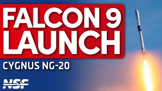 SpaceX Falcon 9 Launches Cygnus NG-20 to the ISS