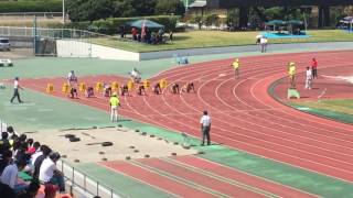 www.nicodojo.net - 佐賀県総合陸上大会 - 100m競技 - 鳥工の山下龍太郎準優勝