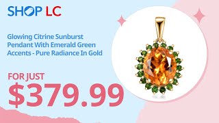 Pre-Doorbuster: Luxoro Gold Citrine \u0026 Chrome Diopside Pendant 5.35ctw