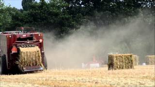 Loonwerken Kerkhofs (B) stro persen| Fendt Vario 930 met Freeman 1592 [HD]