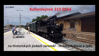 Archiv:  Kafemlejnek 310 0134 na historických jízdách Jaroměř - Hradec Králové a zpět!