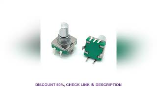 EC11 Rotary Encoder Code Switch 30 Posição Botão 5Pin Handle Comprimento 12.5mm Meio Eixo 100Pcs