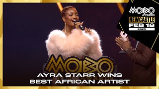 🌍 Ayra Starr Wins Best African Act at 2025 MOBO Awards 🏆 | Celebrating Excellence! | #MOBOAwards