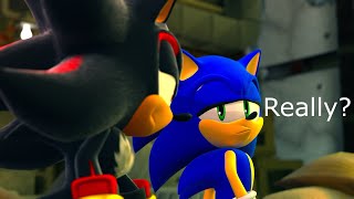 Shadow Warns Sonic In Sonic X Shadow