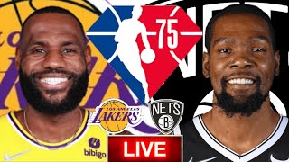 LOS ANGELES LAKERS @ BROOKLYN NETS | NBA LIVE SCOREBOARD | Basketball King Iverson