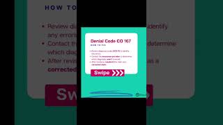 A little about denial code CO 167! #medicalcoding #medicalbillingandcoding #revenue #healthcare